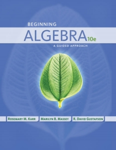 Cover image for book WebAssign for Karr/Massey/Gustafson's Beginning Algebra: A Guided Approach, 10th Edition [Instant Access], Single-Term