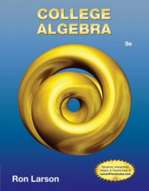 Cover image for book WebAssign for Larson's College Algebra, 9th Edition [Instant Access], Single-Term