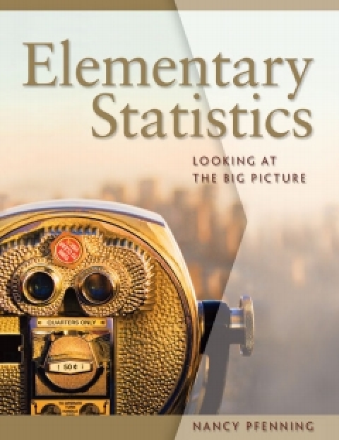 Cover image for book WebAssign for Pfenning's Elementary Statistics: Looking at the Big Picture, 1st Edition [Instant Access], Single-Term