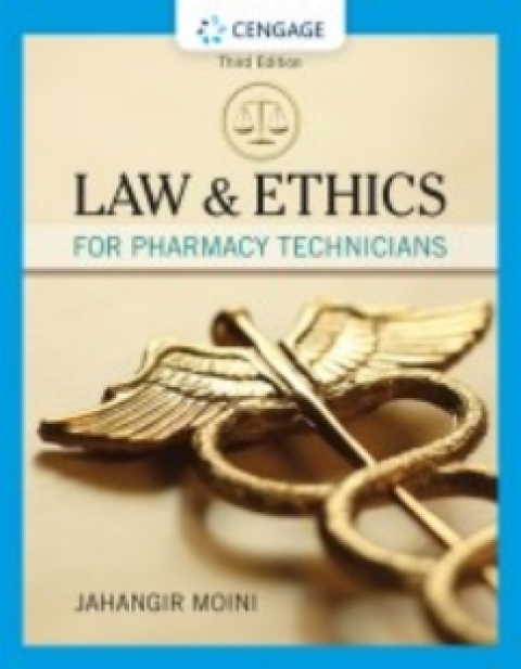 Cover image for book MindTap for Moini's Law and Ethics for Pharmacy Technicians, 3rd Edition [Instant Access], 2 terms