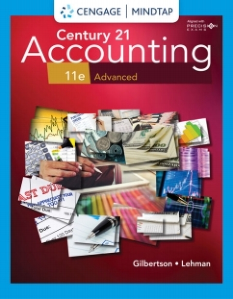 Cover image for book MindTap for Gilbertson/Lehman/Passalacqua's Century 21 Accounting: Advanced, 11th Edition [Instant Access], 2 term
