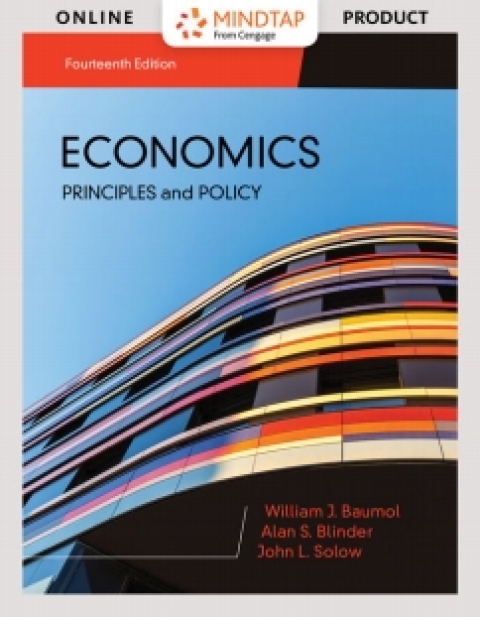 Cover image for book MindTap for Baumol/Blinder/Solow's Economics: Principles & Policy, 14th Edition [Instant Access], 2 terms