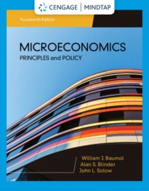 Cover image for book MindTap for Baumol/Blinder/Solow's Microeconomics: Principles & Policy, 14th Edition [Instant Access], 1 term