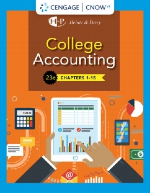 Cover image for book CengageNOWv2 for Heintz/Parry's College Accounting, Chapters 1- 15, 23rd Edition [Instant Access], 1 term
