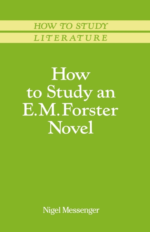 Cover image for book How to Study an E. M. Forster Novel