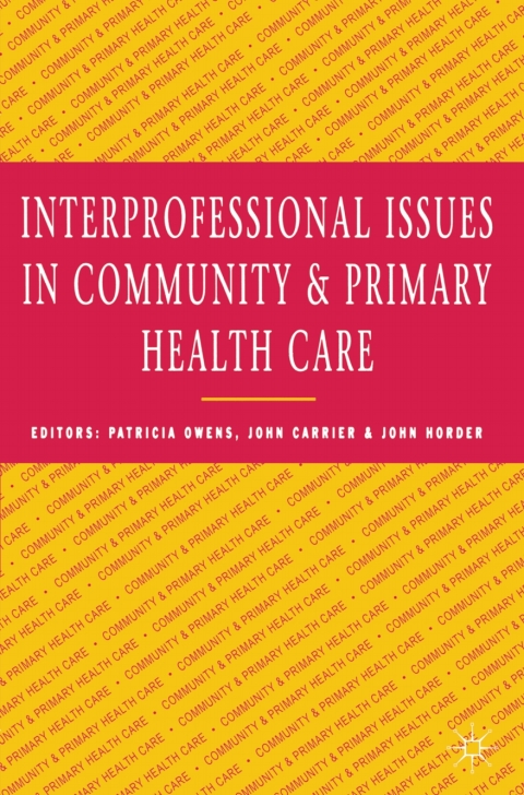 Cover image for book Interprofessional issues in community and primary health care