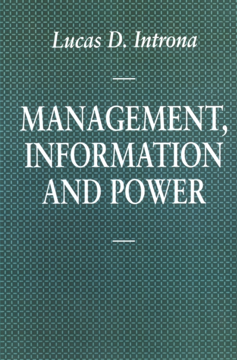 Cover image for book Management, Information and Power