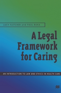 Cover image: A Legal Framework for Caring 1st edition 9780333727782