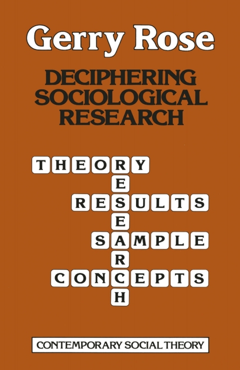 Cover image for book Deciphering Sociological Research