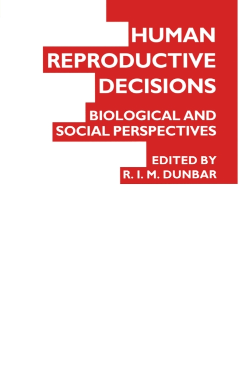 Cover image for book Human Reproductive Decisions