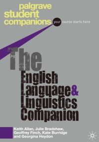 Cover image: The English Language and Linguistics Companion 1st edition 9781403989710