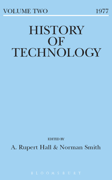 Cover image for book History of Technology Volume 2