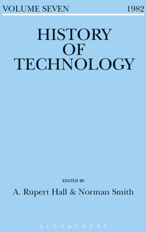Cover image for book History of Technology Volume 7