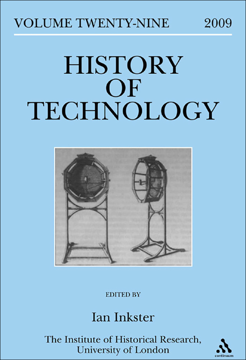 Cover image for book History of Technology Volume 29