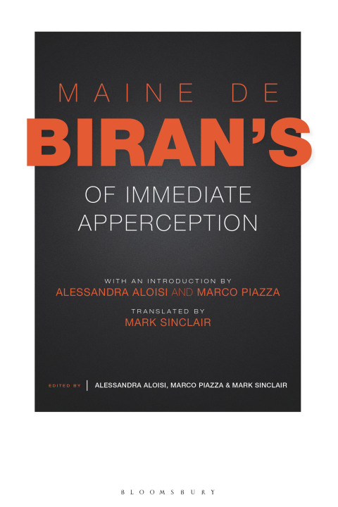 Cover image for book Maine de Biran's 'Of Immediate Apperception'