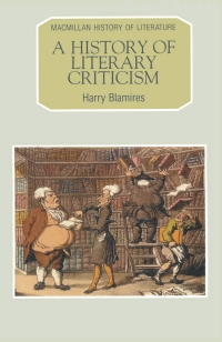 Cover image: A History of Literary Criticism 1st edition 9780333517352