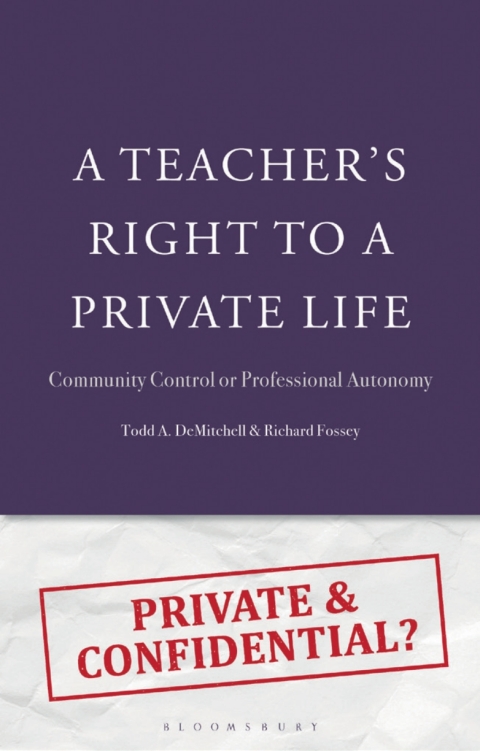 Cover image for book A Teacher's Right to a Private Life