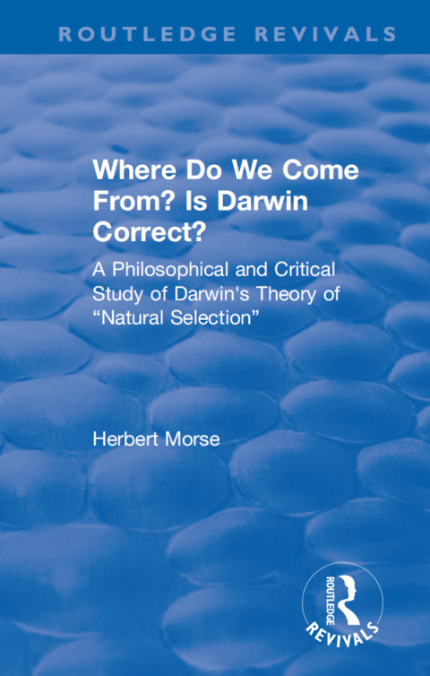 Cover image for book Where Do We Come From? Is Darwin Correct?