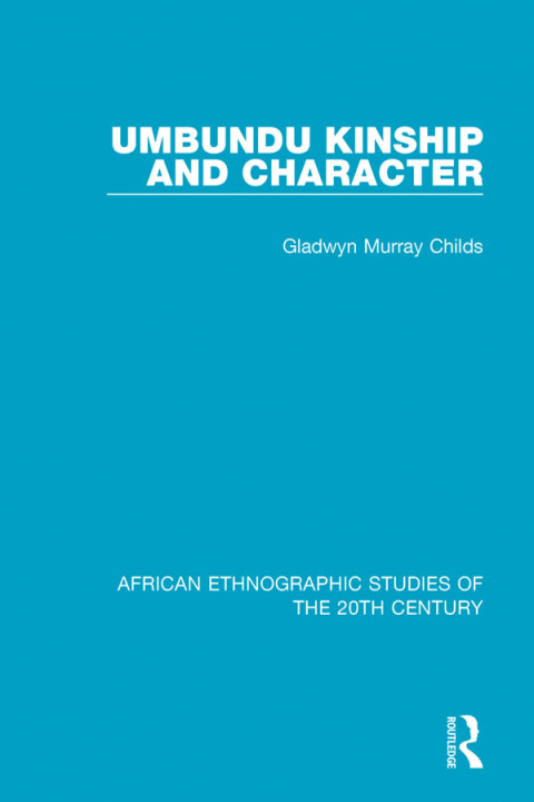 Cover image for book Umbundu Kinship and Character