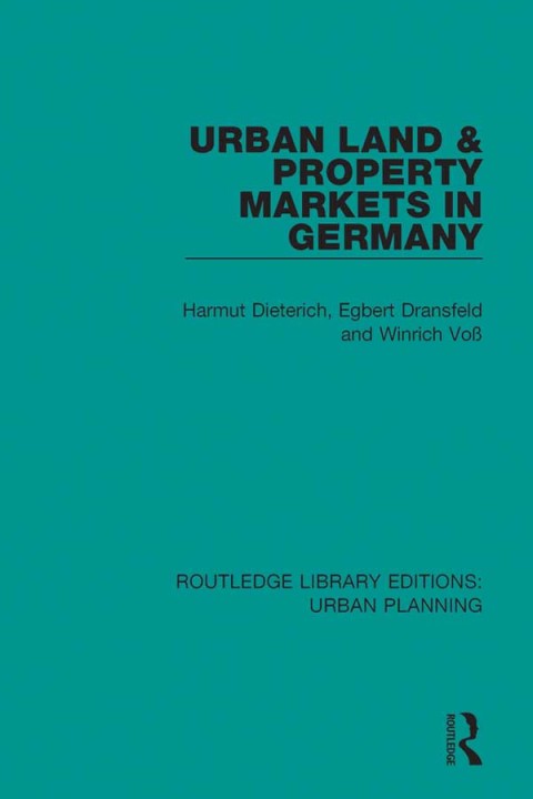 Cover image for book Urban Land and Property Markets in Germany