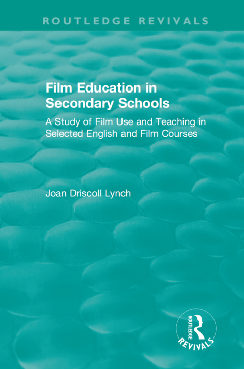 Cover image for book Film Education in Secondary Schools (1983)