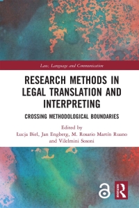 صورة الغلاف: Research Methods in Legal Translation and Interpreting 1st edition 9781138492103