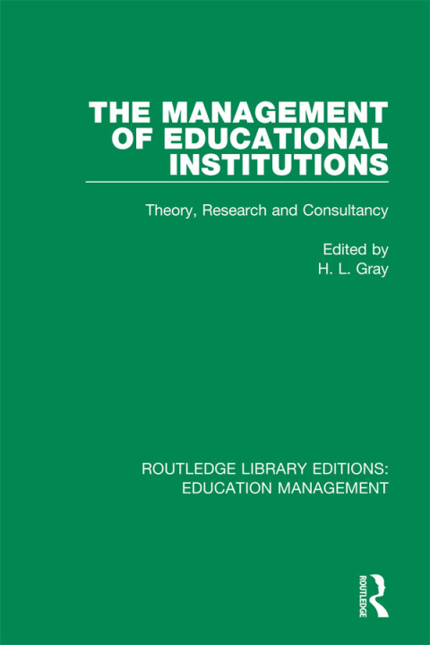 Cover image for book The Management of Educational Institutions