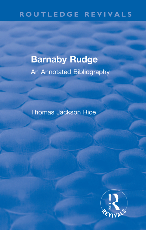 Cover image for book Routledge Revivals: Barnaby Rudge (1987 )