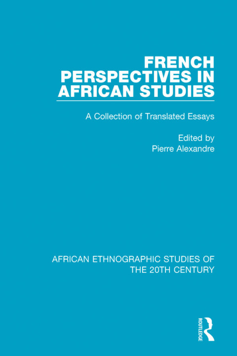 Cover image for book French Perspectives in African Studies