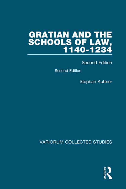 Cover image for book Gratian and the Schools of Law, 1140-1234