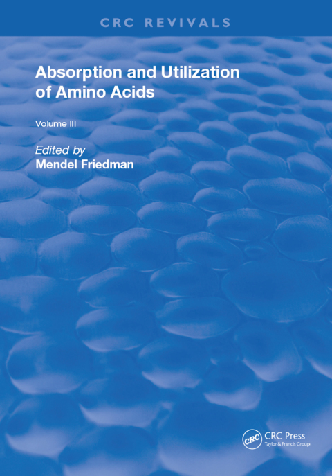 Cover image for book Absorption and Utilization of Amino Acids