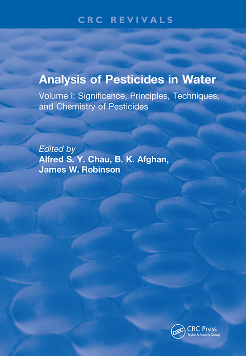 Cover image for book Analysis of Pesticides in Water