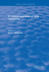 Titelbild: A Critical Appraisal of Viral Taxonomy 1st edition 9781315892122