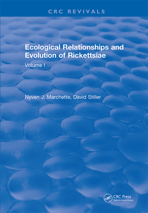 Cover image for book Ecological Relationships and Evolution of Rickettsiae