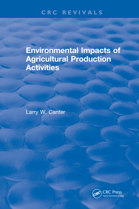 Cover image for book Environmental Impact of Agricultural Production Activities