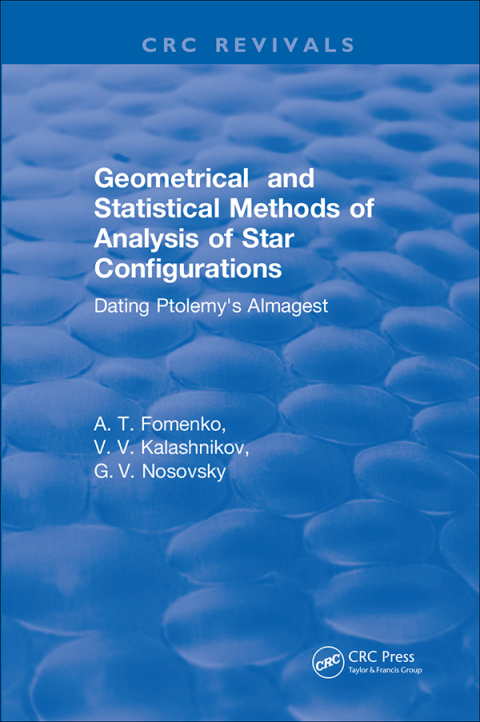 Cover image for book Geometrical and Statistical Methods of Analysis of Star Configurations Dating Ptolemy's Almagest