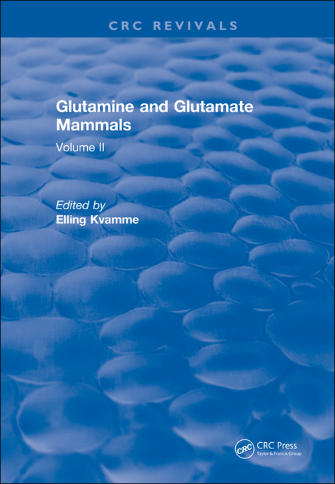 Cover image for book Glutamine and Glutamate Mammals