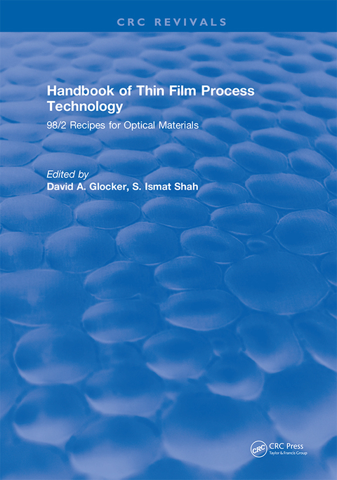 Cover image for book Handbook of Thin Film Process Technology