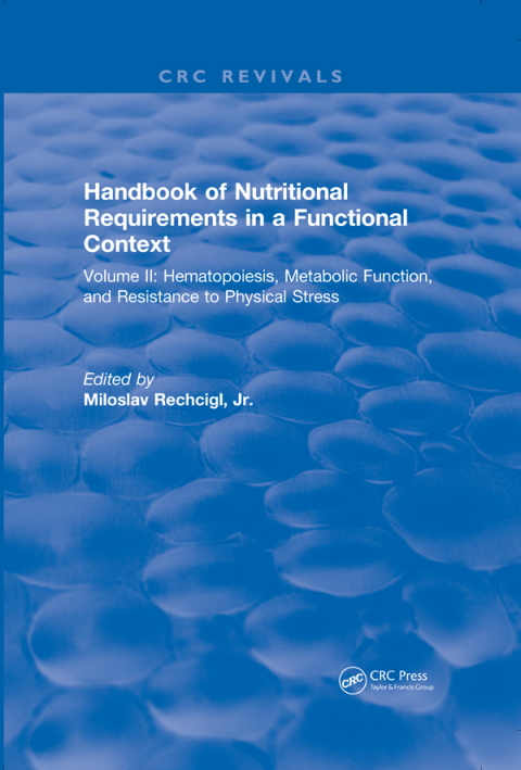 Cover image for book Handbook of Nutritional Requirements in a Functional Context