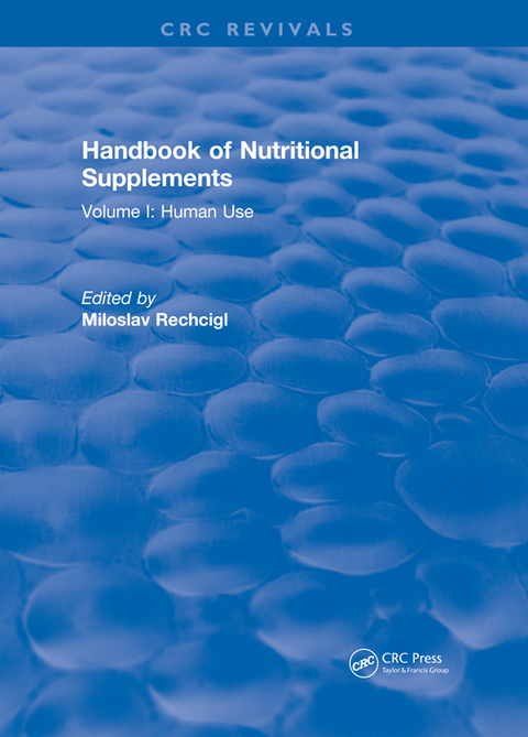 Cover image for book Handbook of Nutritional Supplements