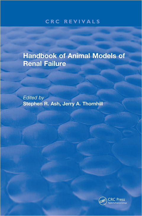 Cover image for book Handbook of Animal Models of Renal Failure