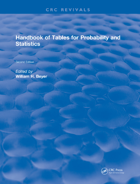 Cover image for book Handbook of Tables for Probability and Statistics