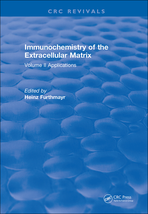 Cover image for book Immunochemistry Of The Extracellular Matrix