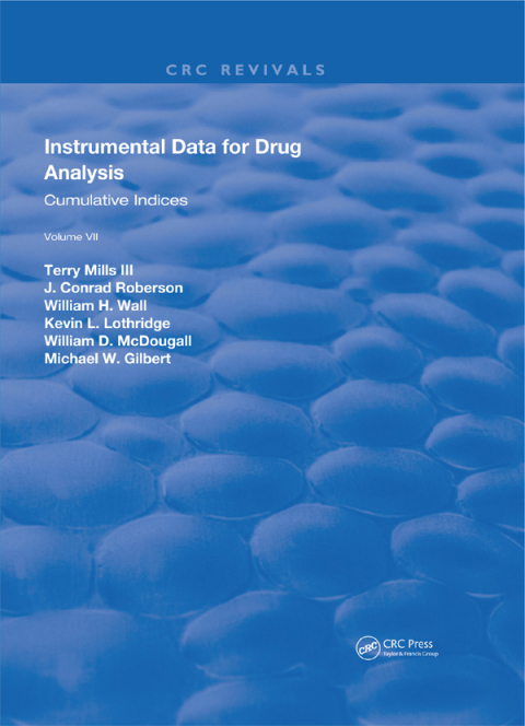 Cover image for book Instrumental Data for Drug Analysis, Second Edition