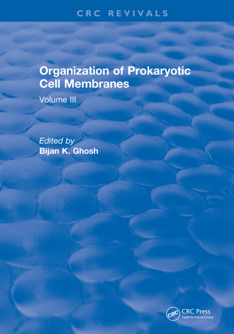 Cover image for book Organization of Prokaryotic Cell Membranes