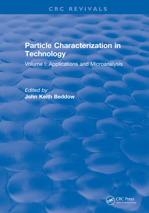 Cover image for book Particle Characterization in Technology
