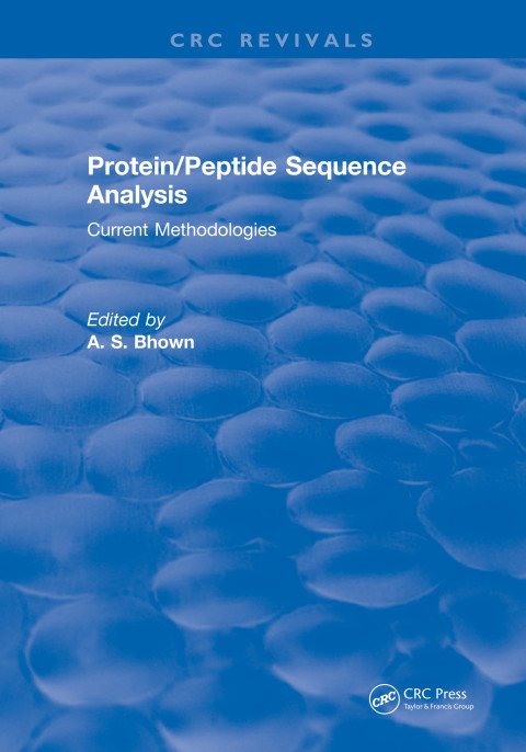 Cover image for book Protein/Peptide Sequence Analysis: Current Methodologies