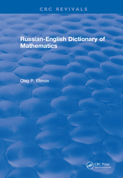 Cover image for book Russian-English Dictionary of Mathematics