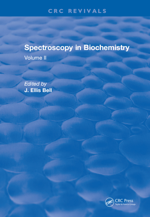 Cover image for book Spectroscopy in Biochemistry