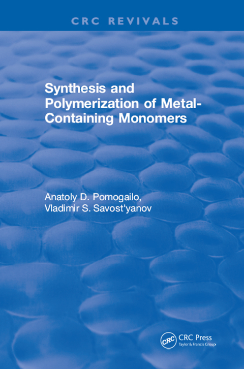Cover image for book Synthesis and Polymerization of Metal-Containing Monomers